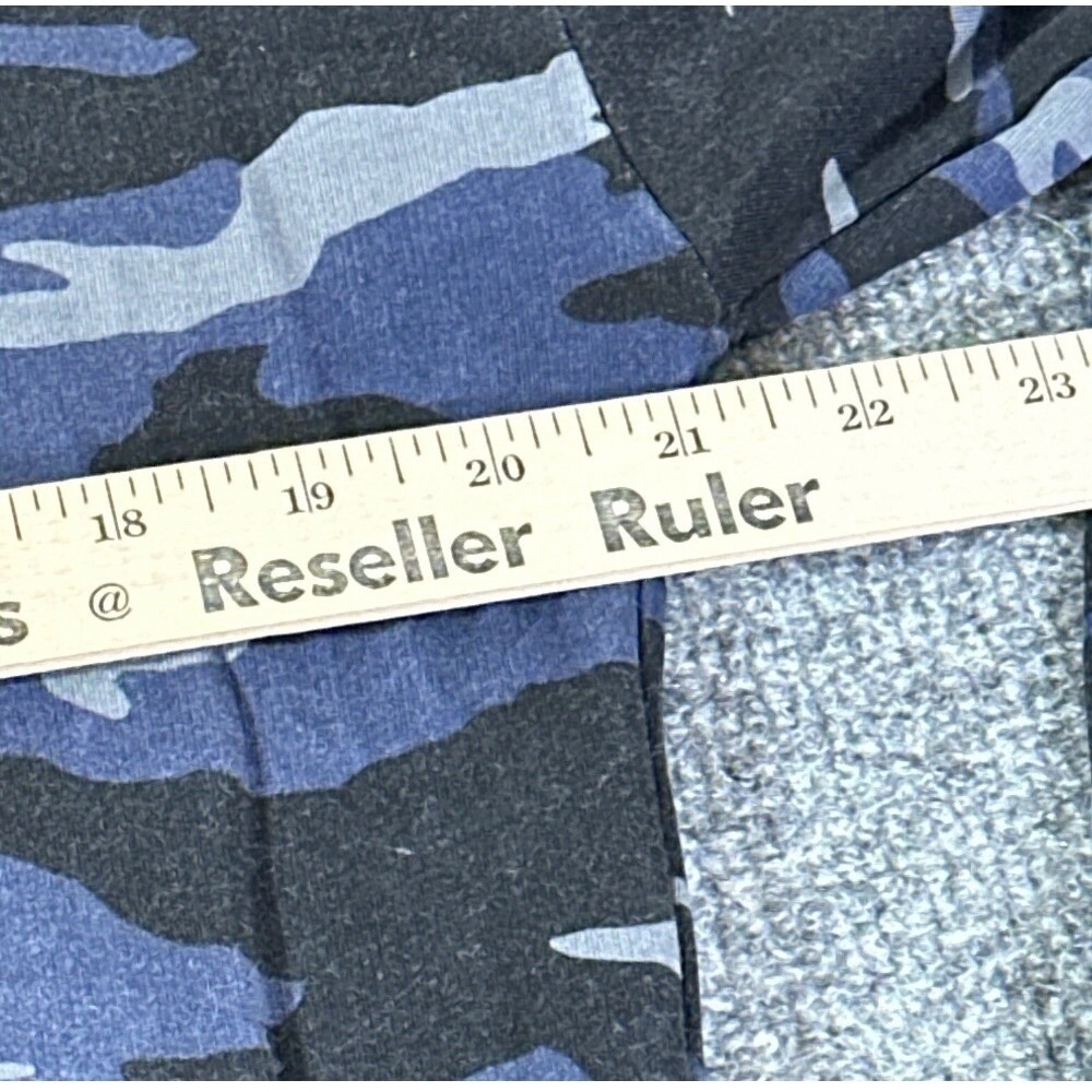 Athleta Coaster Luxe Sweatshirt Womens XS Blue Camo Pullover 632058-01 - Picture 9 of 11